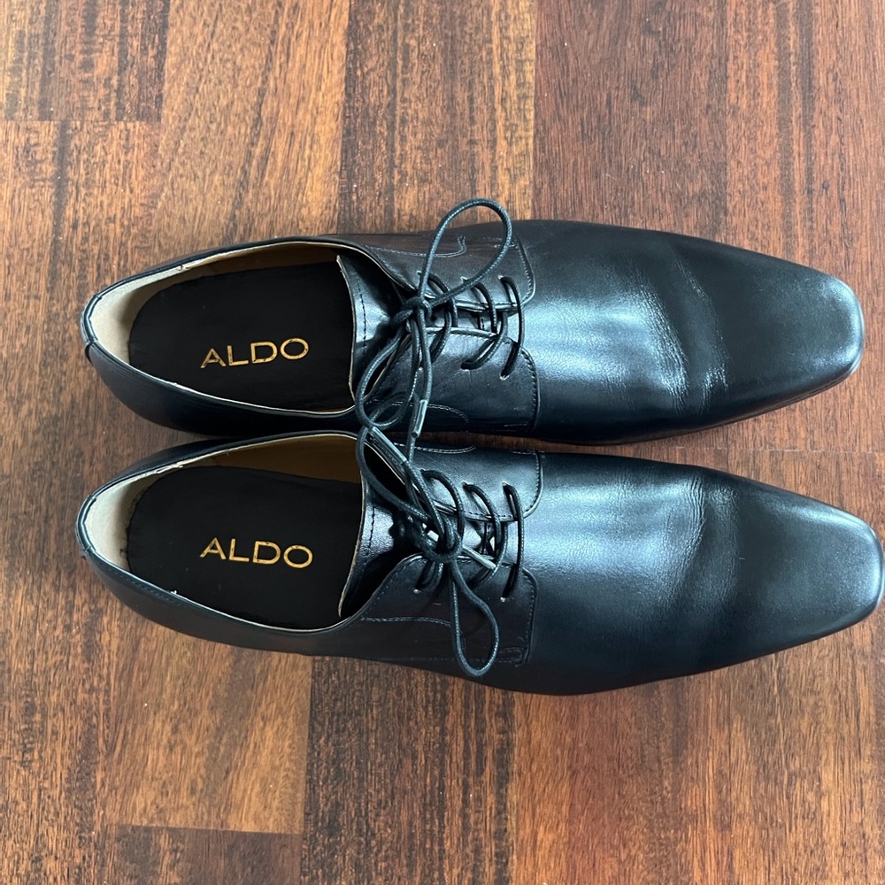 ALDO Men’s Black Leather Dress Shoe